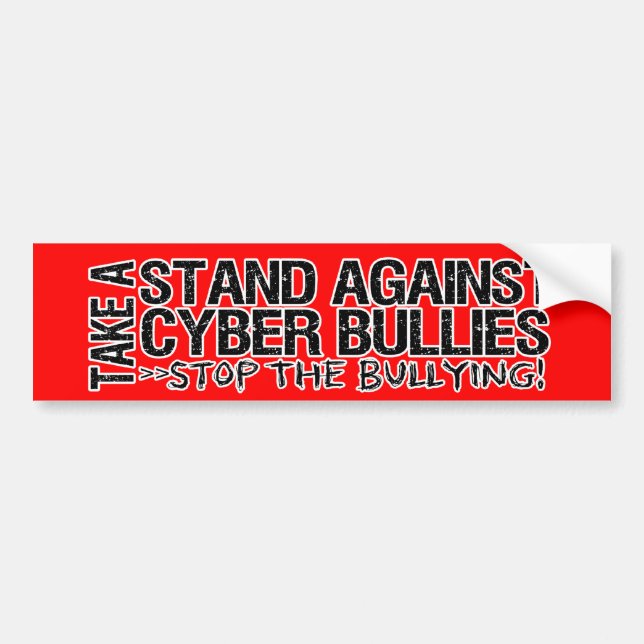 Ta ställning mot cyberkulor, stötfångare bildekal (Framsidan)