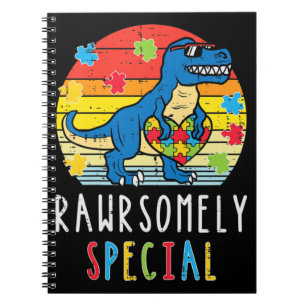 Ta tag i denna söta Trex Dino Rawrsomely Special T Anteckningsbok