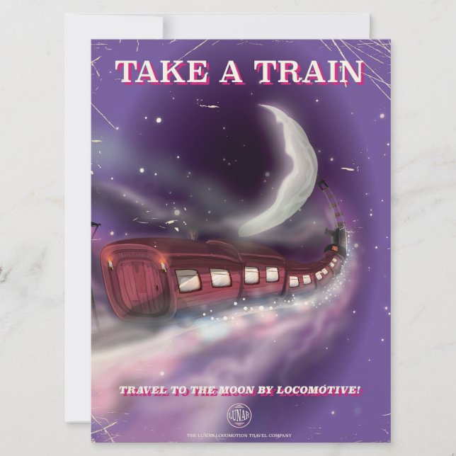 Ta tåget till månens serieposter (Framsida)