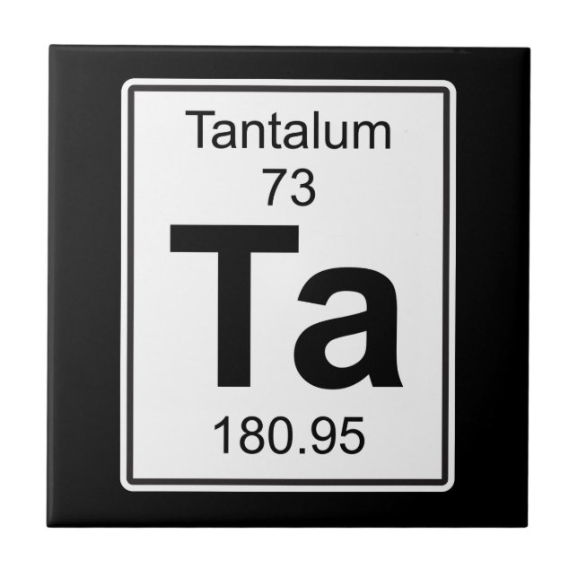 Ta - Tantalum Kakelplatta (Framsidan)