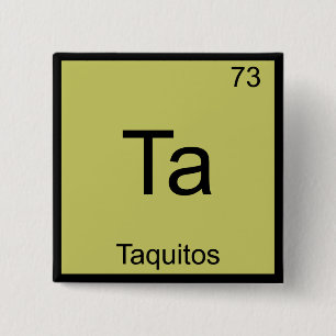 Ta - Taquitos Funny Chemistry Inslag Symbol Tee Knapp