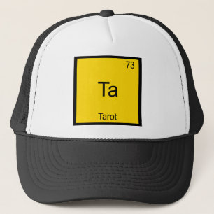 Ta - Tarot Rolig Kemisk Element Symbol T-Shirt Truckerkeps