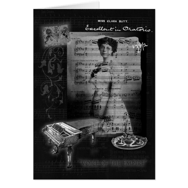 Ta Tea med den Clara ändan Hälsningskort (Framsidan)