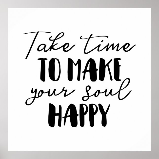 Ta tid för att göra din sjö Lycklig Poster (Framsidan)