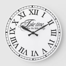 Ta tid för klassisk retro stor klocka