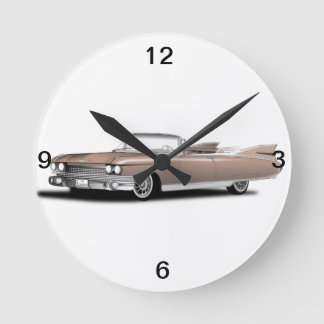 ta tid på den retro bilen, cadillac rund klocka