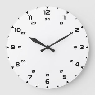Ta tid på mallen 24h skapar ditt egna väggta tid stor klocka