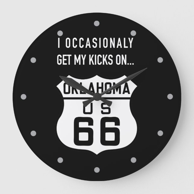 Ta tid på Oklahoma rutt 66 Stor Klocka (Framsida)