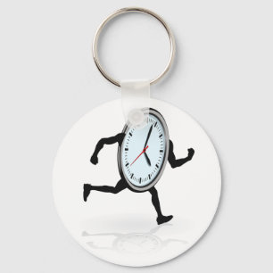 Ta tid på rinnande Keychain Nyckelring