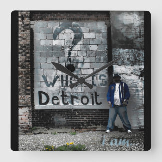 Ta tid på), vem är Detroit (väggen, Fyrkantig Klocka