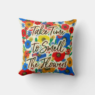 Ta tid till Smell's Flowers Kudde