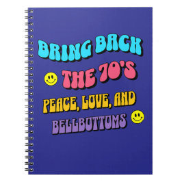 Ta tillbaka 70-talet anteckningsbok