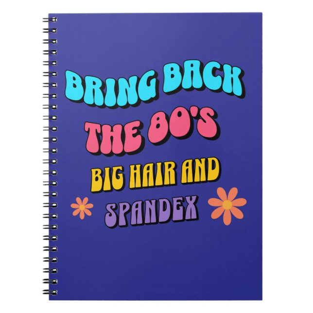 Ta tillbaka 80-talet anteckningsbok (Framsidan)