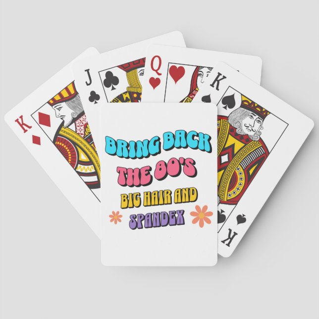 Ta tillbaka 80-talet casinokort (Baksidan)