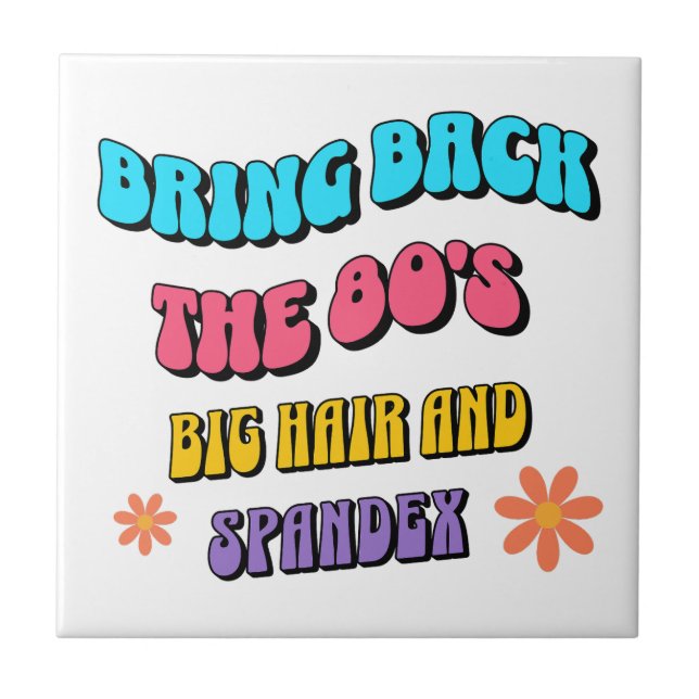 Ta tillbaka 80-talet kakelplatta (Framsidan)