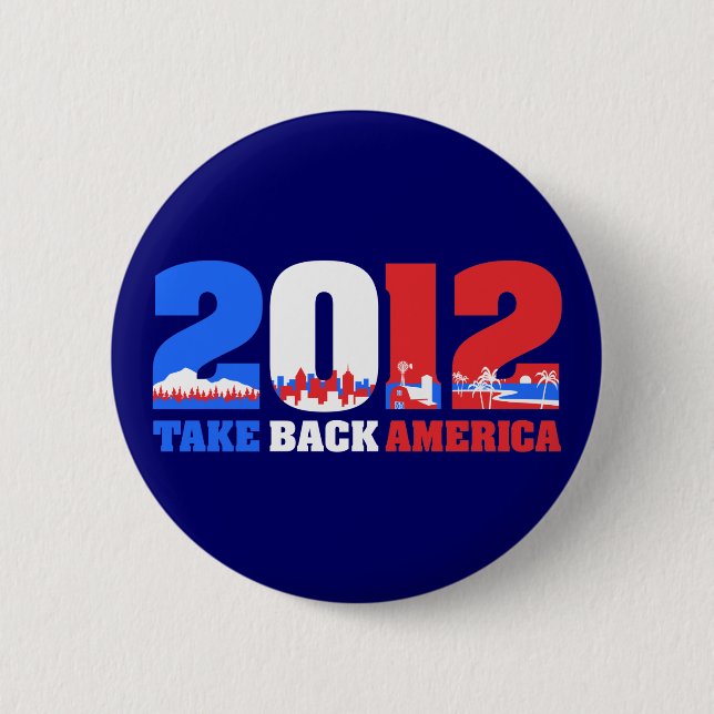 Ta tillbaka Amerika 2012 Knapp (Framsida)