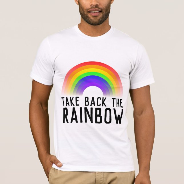 TA TILLBAKA RAINBOW T-Shirts Tees (Framsida)