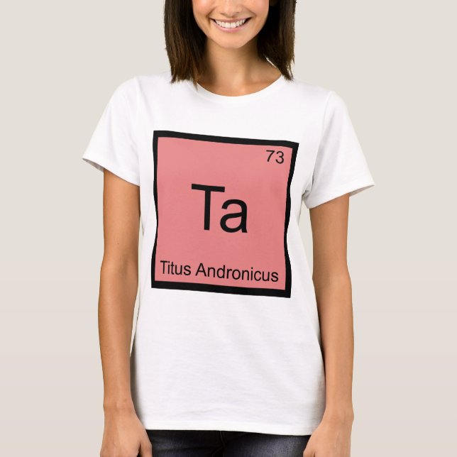 Ta - Titus Andronicus Chemistry Inslag-symbol T-shirt (Framsida)