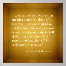 Ta upp en idé om att Swami Vivekananda framgångsri Poster