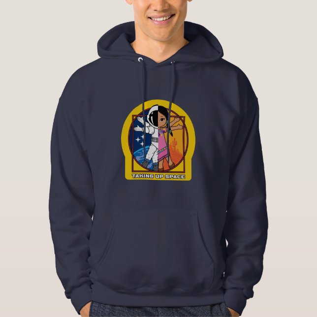 Ta upp Manar Hoodie från Space Logotyp (Framsida)