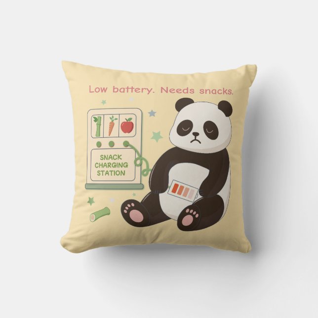 Ta upp med Bamboo Snacks Kudde (Framsida)