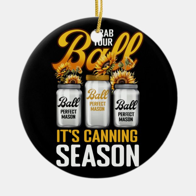 Ta ut din  trädgårdsmästare i Bollar Julgransprydnad Keramik (Framsidan)