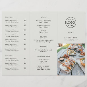 Ta ut Fotmeny för Restaurant Grått Logotyp