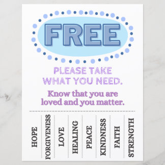 Ta Vad Du Behöver Flyer (Blå)