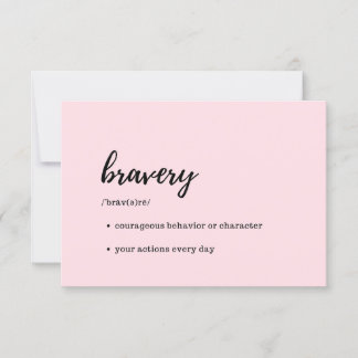 Ta vårdkort - definition av Bravery Inbjudningar