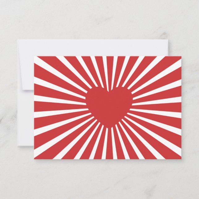 Ta vårdkort - Hjärtsprängning Inbjudningar (Framsida)