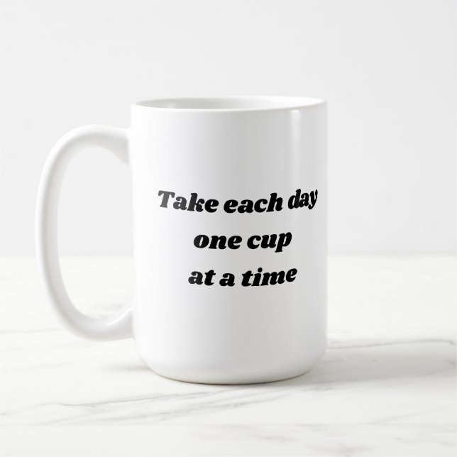 Ta varje dag en kaffemugg för kopp i sänder (Vänster)