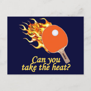 Ta värmeflamman Ping Pong Vykort