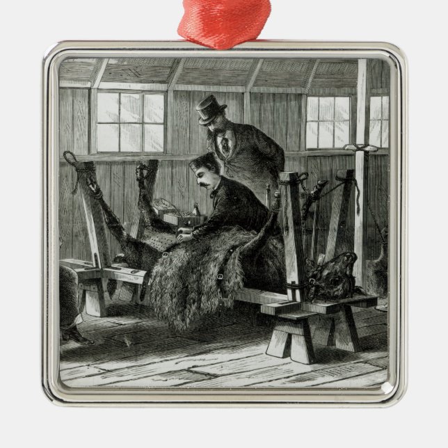 Ta viruset från kalven julgransprydnad metall (Framsidan)