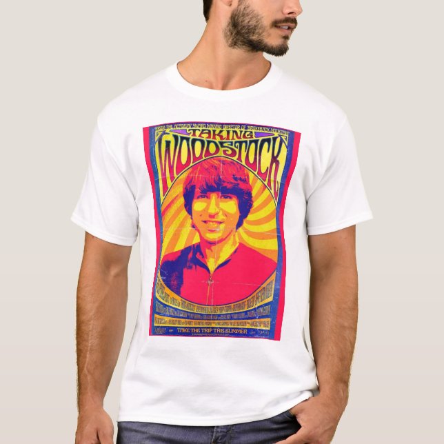 Ta Woodstock den svart utslagsplatsen T Shirt (Framsida)