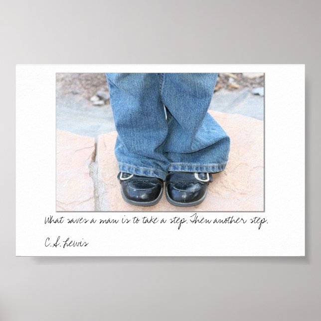 Ta ytterligare ett steg poster (Framsidan)