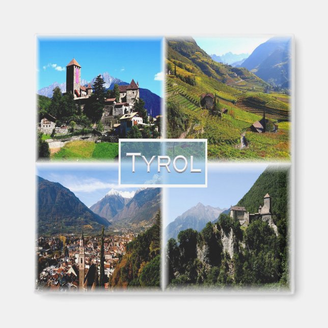 TAA001 TYROL - TrentIno Alto Adige Italien - Fridg Magnet (Framsidan)