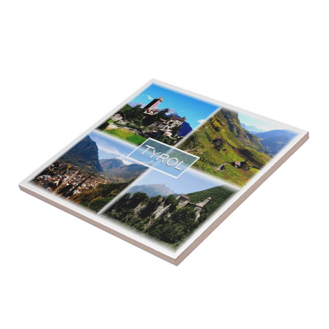 TAA001 TYROL TrentIno Alto Adige Italien, Kakelplatta (Sidan)