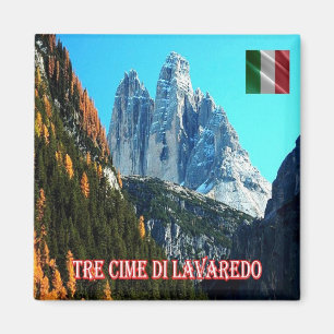 TAA015 3 PEACKS AV LAVAREDO - Italien - Fridge Magnet