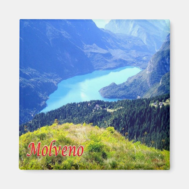TAA031 MOLVENO-Trentino Alto Adige - Fridge Magnet (Framsidan)