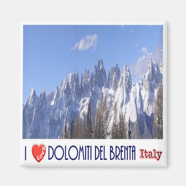 TAA046 BRENTA DOLOMITES, I Kärlek, Italien, Fridge Magnet (Framsidan)