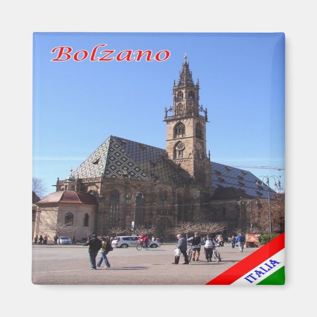 TAA063 BOLZEN BOLZANO, Italien, Europa, Frankrike Magnet (Framsidan)