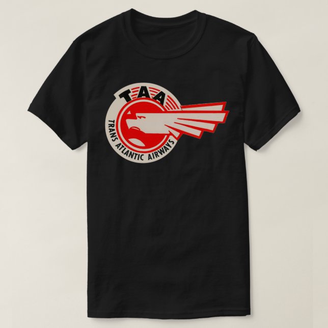 TAA Trans Atlantic Airways T Shirt (Design framsida)
