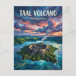 Taalvulkanen Filippinerna Vykort