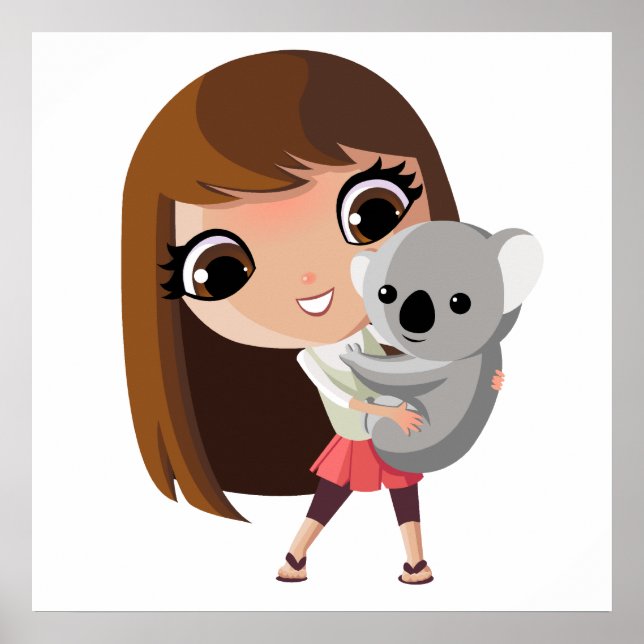 Taara och Pudding the Koala Poster (Framsidan)