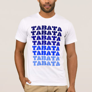 Tabata på grå färg förstörd utslagsplats tee shirt