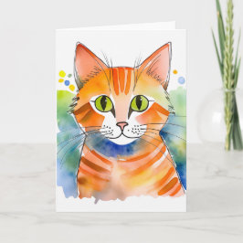 Tabb för Orange av kute Kort