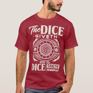 Tabbletop RPG Dice-spel - huvudroll T Shirt