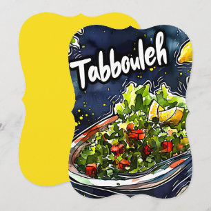 Tabbouleh Mediterranean Vegan Salad ت ب و ل ة Inbjudningar