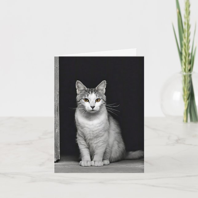 Tabby Barn Cat Anteckningskort (Framsida)
