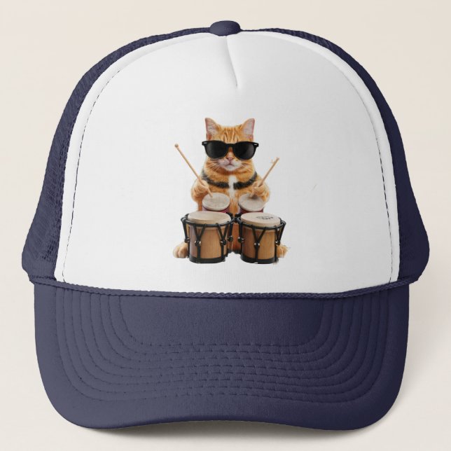 Tabby Bongos Baseball Hat Keps (Framsida)